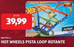ALDI Mattel hot wheels pista loop rotante offerta