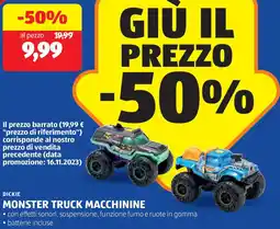 ALDI Dickie monster truck macchinine offerta