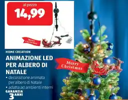 ALDI Home creation animazione led per albero di natale offerta