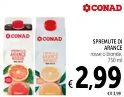 Spazio Conad Spremute di arance CONAD offerta