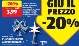 ALDI Home creation puntale led per albero di natale offerta