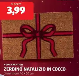 ALDI Home creation zerbino natalizio in cocco offerta