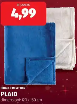 ALDI Home creation plaid offerta