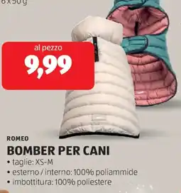 ALDI Romeo bomber per cani offerta