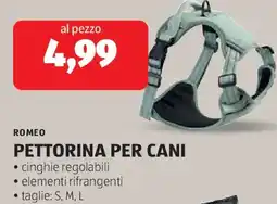 ALDI Romeo pettorina per cani offerta
