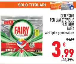 Conad Detersivo per lavastoviglie platinum FAIRY offerta