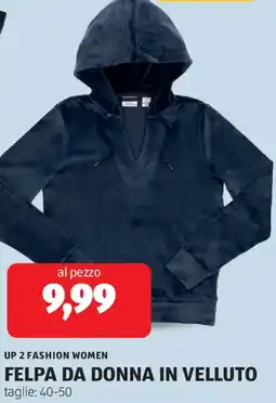 ALDI Up 2 fashion women felpa da donna in velluto offerta