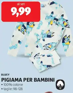 ALDI Bluey pigiama per bambini offerta