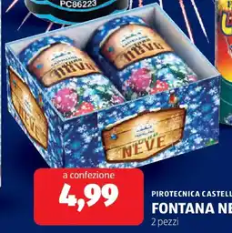 ALDI Pirotecnica castellana fontana neve offerta