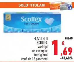 Conad Fazzoletti SCOTTEX offerta