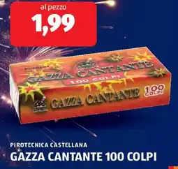 ALDI Pirotecnica castellana gazza cantante 100 colpi offerta