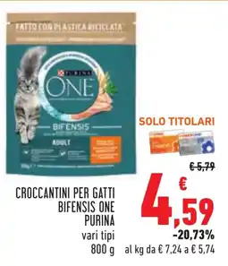 Conad Croccantini per gatti bifensis one PURINA offerta