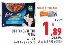 Conad Cibo per gatti felix PURINA offerta