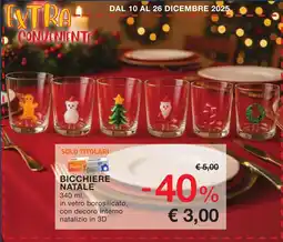 Conad Bicchiere natale offerta
