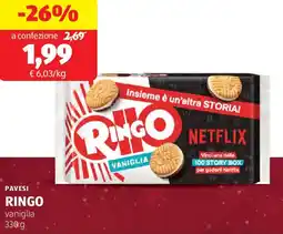 ALDI Pavesi ringo vaniglia offerta