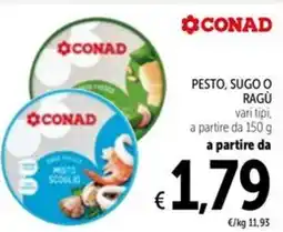 Spazio Conad Pesto, sugo o ragù CONAD offerta
