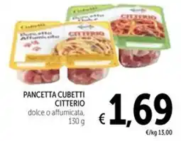 Spazio Conad Pancetta cubetti CITTERIO offerta
