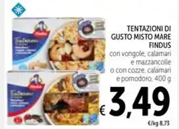 Spazio Conad Tentazioni di gusto misto mare FINDUS offerta