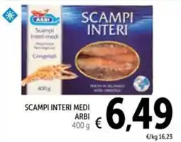 Spazio Conad Scampi interi medi ARBI offerta