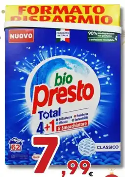 Ferdico Bio presto detersivo polvere 62 misurini offerta