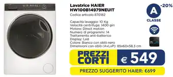 Lavatrice HAIER HW100B14979NEUIT
