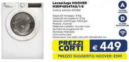 Esselunga Lavasciuga HOOVER H3DP4854TA6/1-S offerta