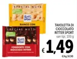 Spazio Conad Tavoletta di cioccolato RITTER SPORT offerta