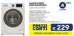 Esselunga Lavatrice DAYA DSW-61025M15A1 offerta