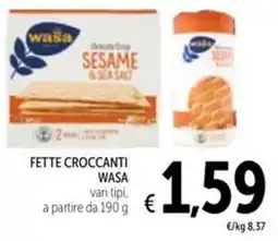 Spazio Conad Fette croccanti WASA offerta