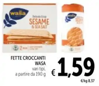 Spazio Conad Fette croccanti WASA offerta