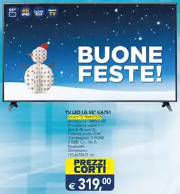 Esselunga TV LED LG 55" UA751 offerta