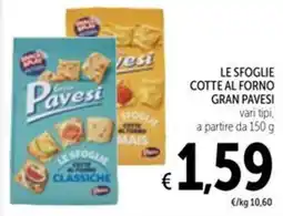 Spazio Conad Le sfoglie cotte al forno GRAN PAVESI offerta