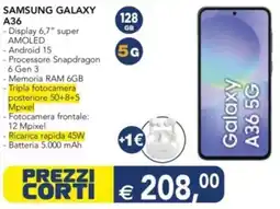 Esselunga SAMSUNG GALAXY A36 offerta