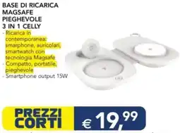 Esselunga BASE DI RICARICA MAGSAFE PIEGHEVOLE 3 IN 1 CELLY offerta