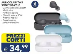 Esselunga AURICOLARI TWS SONY WF-C510 offerta