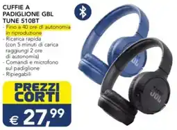 Esselunga CUFFIE A PADIGLIONE GBL TUNE 510BT offerta