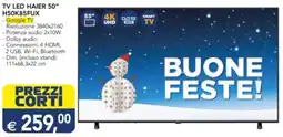 Esselunga TV LED HAIER 50" H50K85FUX offerta