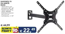 Esselunga Supporto tv da parete ekon offerta