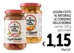Spazio Conad Legumi cotti al naturale le conserve DELLA NONNA offerta