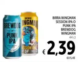 Spazio Conad Birra wingman session IPA o punk ipa BREWDOG offerta