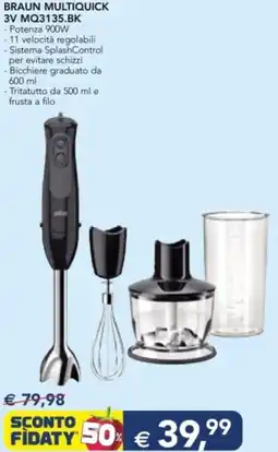 Esselunga BRAUN MULTIQUICK 3V MQ3135.BK offerta
