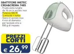 Esselunga SBATTITORE IMETEC CREA&CREMA 7485 offerta