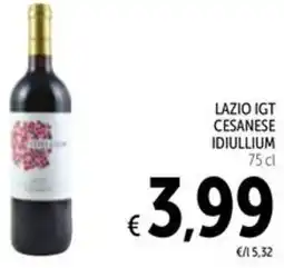 Spazio Conad Lazio igt cesanese idiullium offerta