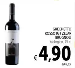 Spazio Conad Grechetto rosso igt zelar BRUGNOLI offerta