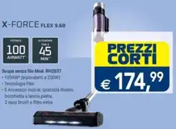 Esselunga Rowenta X-FORCE FLEX 9.60 Scopa senza filo Mod. RH2037 offerta