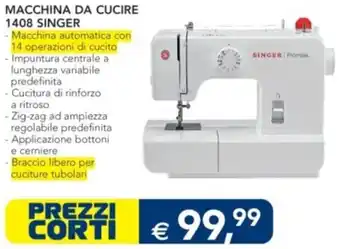 Esselunga MACCHINA DA CUCIRE 1408 SINGER offerta