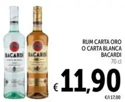 Spazio Conad Rum carta oro o carta blanca BACARDI offerta