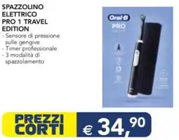 Esselunga Spazzolino elettrico pro 1 travel edition offerta