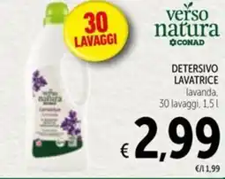 Spazio Conad Detersivo lavatrice verso natura CONAD offerta