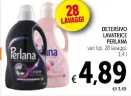 Spazio Conad Detersivo lavatrice PERLANA offerta